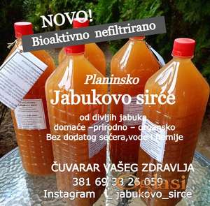 Jabukovo sirće.Domaće 100% prirodno